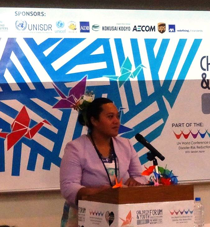 ina at podium