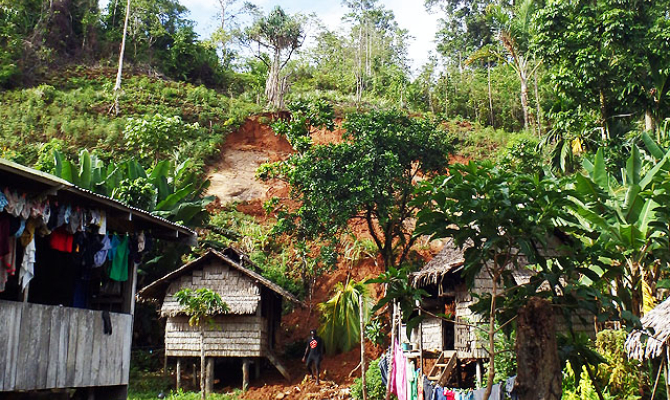 Choiseul land slip