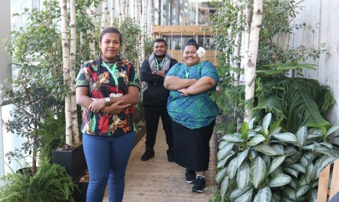 Pacific youth delegates at COP15 