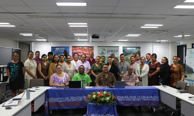 Participants at the sustainable tourism development training at SPREP
