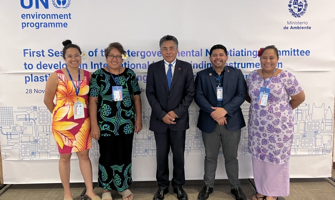 The Samoan delegation