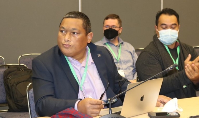 Mr Warwick Harris of the Republic of the Marshall Islands (RMI).