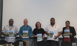 The launch of the guidelines at the 31st SPREP Meeting.