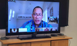 The Director General of SPREP Mr Kosi Latu