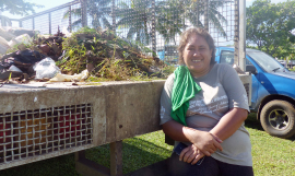 MNRE staff leading the Samoa Clean-Up organised in partnership with the Greening of the Games Initiative