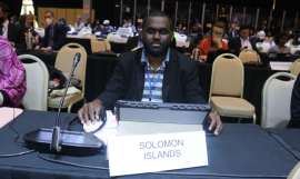 Mr. Undi Pelobule Jnr, of the Solomon Islands