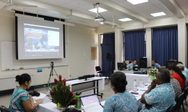 SPREP staff working hard during PNEA meting 