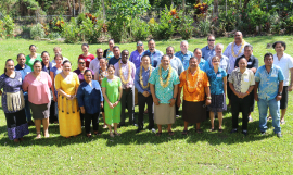 Participants of the CBD PreCOP meeting at SPREP headquarters, Vailima.