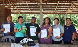 SPREP with Palau Conservation Society (PCS) and Bureau of Agriculture present the impacts Analysis (iA) Methodology tool guide.