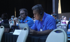Tuvalu’s Department of Waste Management, Mr Epu Falenga