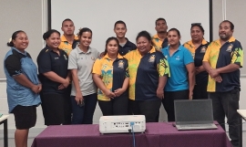Nauru practitioners who attended the training.