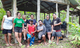Nuutele seabird survey team 