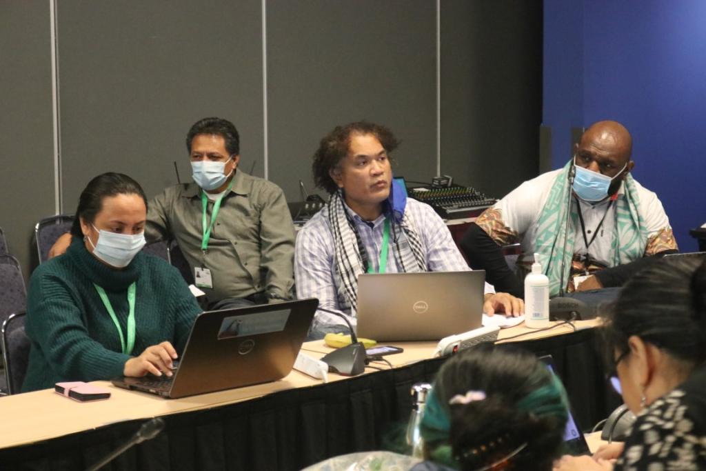 The Samoan delegation 