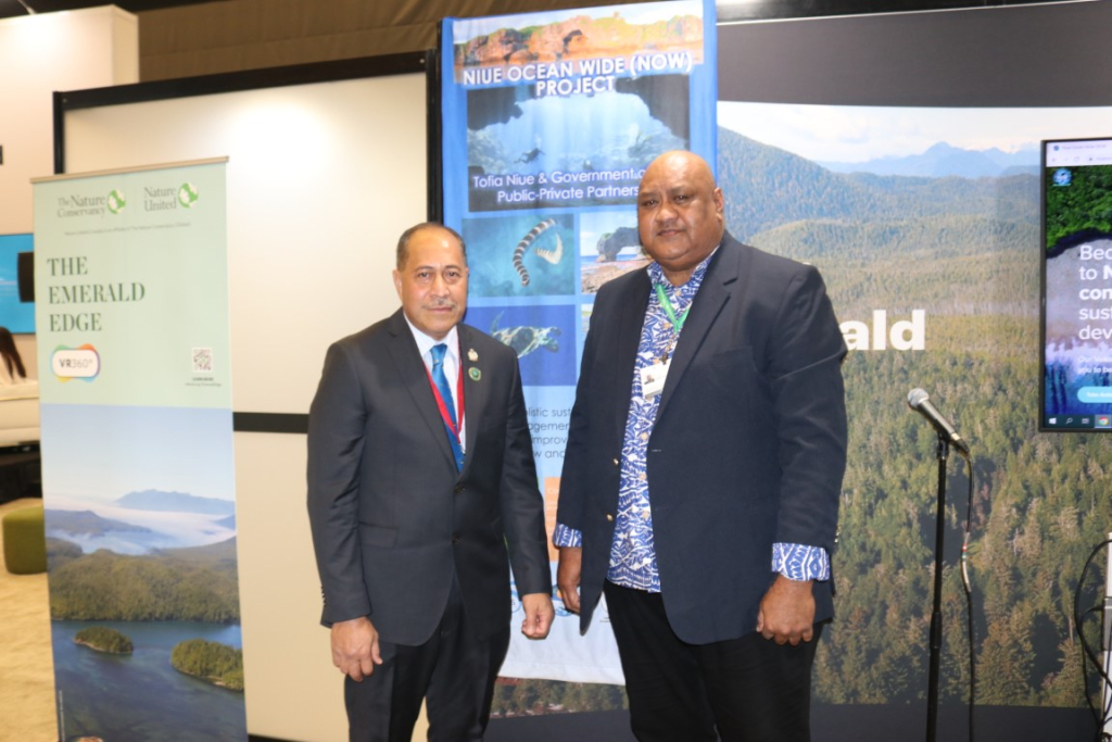Premier Dalton Tagelagi and SPREP DG Sefanaia Nawadra