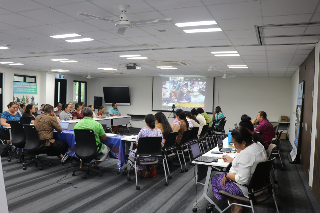 Participants during the sustainable development training at at the PCCC, at SPREP's headquarters at Vailima 