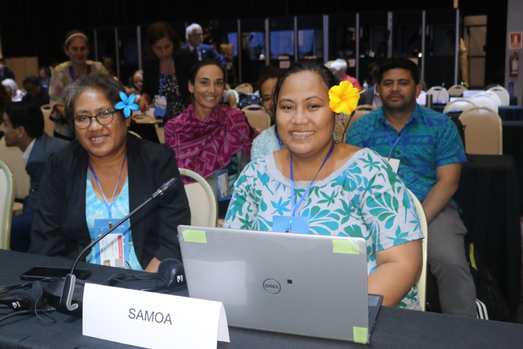 The Samoan delegation at INC1