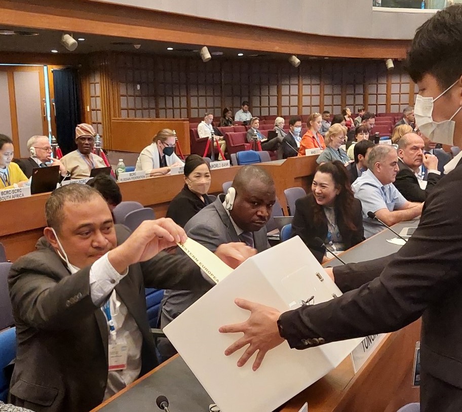 A delegate from Tonga